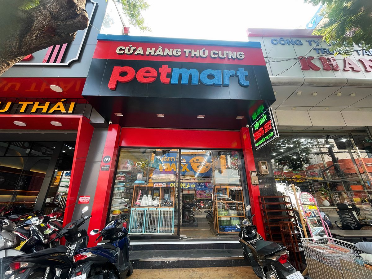 Cửa hàng thú cưng đồ dùng, thức ăn, dịch vụ tắm cắt tỉa lông chó mèo Pet Mart - Số 489 Nguyễn Thị Thập, Quận 7, TP.HCM