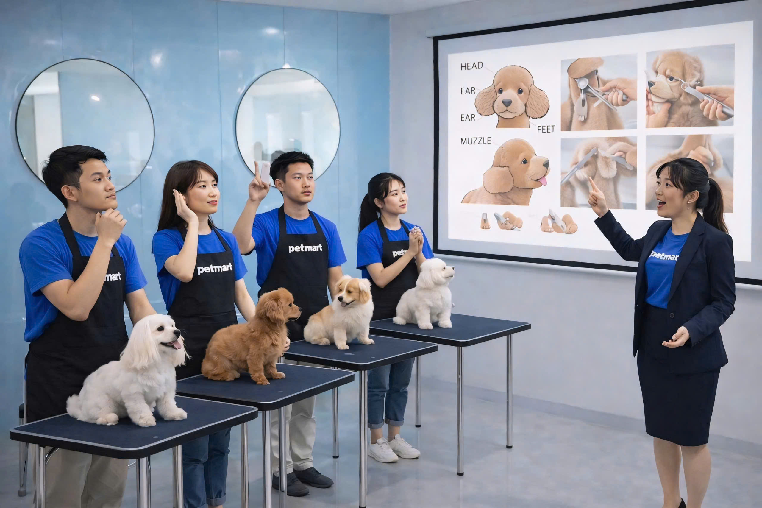 Chi phí các khóa học cắt tỉa lông chó TPHCM và Hà Nội