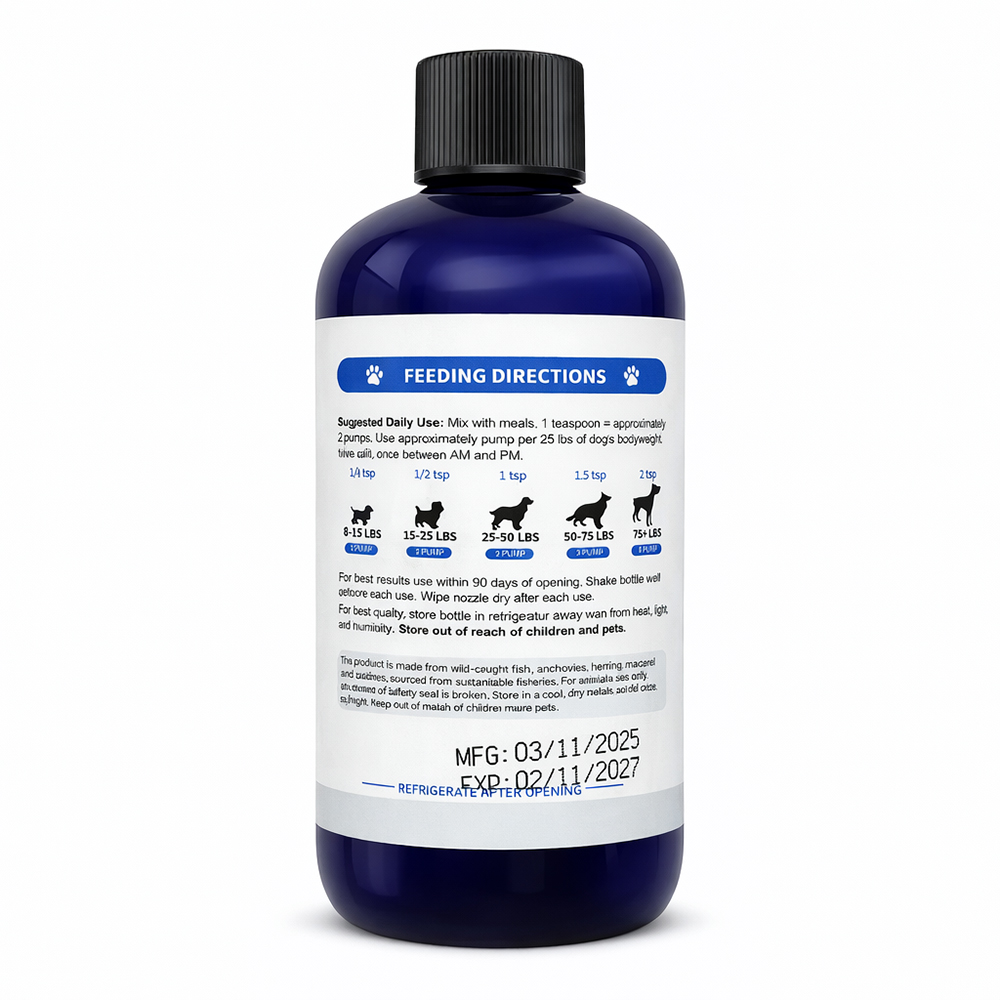 Dầu cá cho chó WILD CAUGHT Omega-3 Fish Oil For Dogs 2 Dầu cá cho chó WILD CAUGHT Omega-3 Fish Oil For Dogs