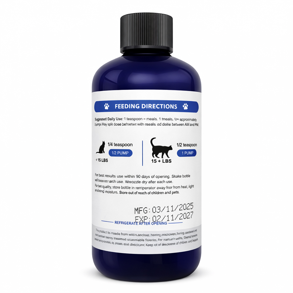 Dầu cá cho mèo WILD CAUGHT Omega-3 Fish Oil For Cats 2 Dầu cá cho mèo WILD CAUGHT Omega-3 Fish Oil For Cats