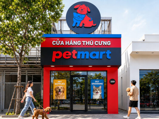 Cửa hàng thú cưng Pet Mart tại số 359 Lũy Bán Bích, Phường Phú Thạnh, Hồ Chí Minh – bán thức ăn, phụ kiện cho chó mèo, dịch vụ cắt tỉa lông, tắm spa và khách sạn thú cưng